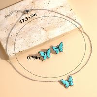 Ethnic Style Butterfly Alloy Plating Gold Plated Women's Jewelry Set main image 3