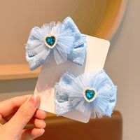 Cute Sweet Bow Knot Cloth Hair Clip main image 3