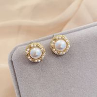 Fashion Bow Knot Alloy Plating Inlay Artificial Gemstones Pearl Women's Drop Earrings 1 Pair sku image 25