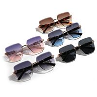 Streetwear Solid Color Ac Square Frameless Glasses main image 1