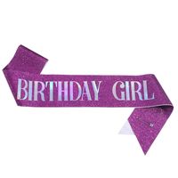 Birthday Letter Glitter Cloth Party Costume Props 1 Piece sku image 44
