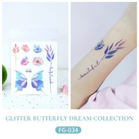 Butterfly Pvc Tattoos & Body Art 1 Piece sku image 6