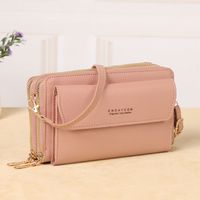 Women's All Seasons Pu Leather Solid Color Classic Style Square Flip Cover Shoulder Bag sku image 9