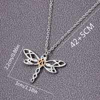 Casual French Style Dragonfly Alloy Unisex Pendant Necklace main image 3