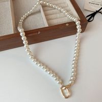 Elegant Lady Geometric Artificial Rhinestones Artificial Pearls Alloy Wholesale Pendant Necklace sku image 27