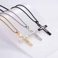 Vintage Style Cross 304 Stainless Steel Plating 18K Gold Plated Unisex main image 6