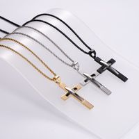 Vintage Style Cross 304 Stainless Steel Plating 18K Gold Plated Unisex main image 3