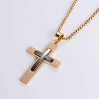 Vintage Style Cross 304 Stainless Steel Plating 18K Gold Plated Unisex sku image 2