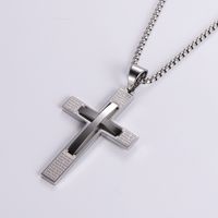 Vintage Style Cross 304 Stainless Steel Plating 18K Gold Plated Unisex sku image 1