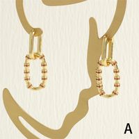Punk Simple Style Heart Shape Copper Plating Inlay Zircon 18k Gold Plated Women's Jewelry Set sku image 10