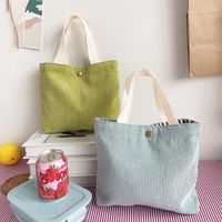 Women's Vintage Style Solid Color Polyester Shopping Bags main image 1