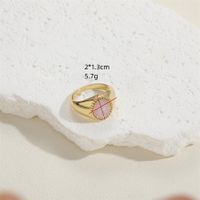 Casual Vintage Style Simple Style Geometric Copper Plating 14k Gold Plated Rings main image 6