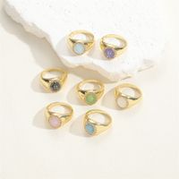 Casual Vintage Style Simple Style Geometric Copper Plating 14k Gold Plated Rings main image 3