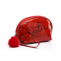 Cute Letter Heart Shape Pu Leather Shell Makeup Bags sku image 1