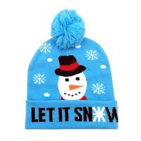 Unisex Cute Retro Christmas Tree Elk Eaveless Wool Cap main image 5