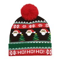 Unisex Cute Retro Christmas Tree Elk Eaveless Wool Cap main image 4