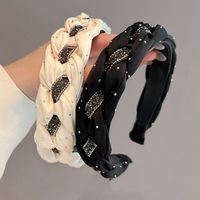 Women's Simple Style Color Block Cloth Braid Hair Band main image 4