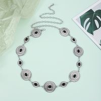 Wholesale Jewelry Ethnic Style Geometric Metal Turquoise Waist Chain sku image 4