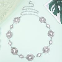 Wholesale Jewelry Ethnic Style Geometric Metal Turquoise Waist Chain sku image 2