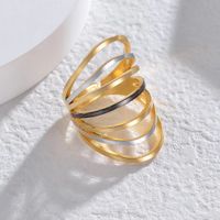 Simple Style Geometric Solid Color Stainless Steel Plating Open Rings sku image 2