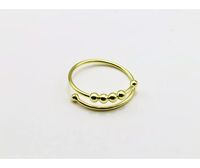 Simple Style Geometric Solid Color Sterling Silver Plating Open Rings sku image 2