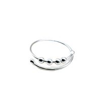 Simple Style Geometric Solid Color Sterling Silver Plating Open Rings main image 2