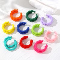 1 Pair Cute Modern Style Simple Style Solid Color Resin Ear Studs main image 1