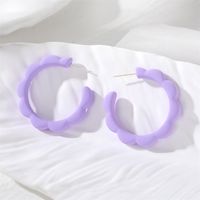 1 Pair Cute Modern Style Simple Style Solid Color Resin Ear Studs main image 2