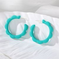 1 Pair Cute Modern Style Simple Style Solid Color Resin Ear Studs sku image 2