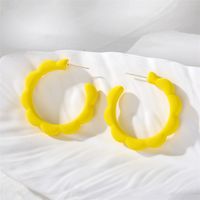 1 Pair Cute Modern Style Simple Style Solid Color Resin Ear Studs sku image 3