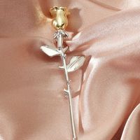 Simple Style Flower Alloy Plating Women's Brooches main image 3