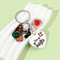 Cartoon Style Heart Shape Zinc Alloy Unisex Bag Pendant Keychain main image 1