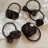 Retro Bow Knot Acetic Acid Sheets Hair Tie main image 5