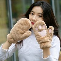 Women's Basic Color Block Gloves 1 Pair sku image 1