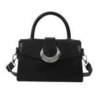 Women's Pu Leather Moon Solid Color Streetwear Square Magnetic Buckle Handbag sku image 4