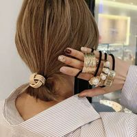 Classic Style Color Block Alloy Patchwork Hair Tie main image 2