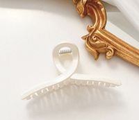 Simple Style Color Block Plastic Hollow Out Hair Claws sku image 1
