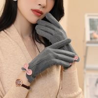 Women's Elegant Lady Solid Color Gloves 1 Set sku image 2