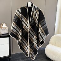 Women's Retro Simple Style Color Block Polyester Shawl sku image 2