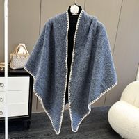 Women's Retro Simple Style Color Block Polyester Shawl sku image 15