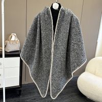 Women's Retro Simple Style Color Block Polyester Shawl sku image 18