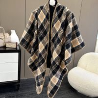 Women's Retro Simple Style Color Block Polyester Shawl sku image 22