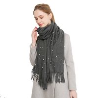 Women's Basic Modern Style Solid Color Imitation Cashmere Scarf main image 3