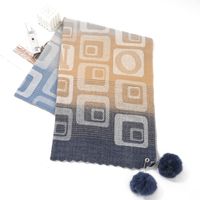 Women's Basic Lady Modern Style Geometric Imitation Cashmere Scarf main image 4