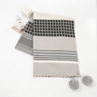 Women's Lady Streetwear Plaid Imitation Cashmere Scarf main image 4