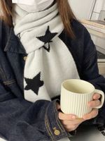 Women's Elegant Lady Star Knit Scarf main image 1