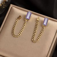 Glam Rectangle Zircon Alloy Wholesale Jewelry Set sku image 5