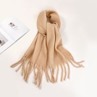 Women's Streetwear Solid Color Mohair Scarf sku image 15