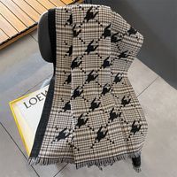 Women's Basic Color Block Polyester Scarf main image 3