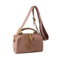 Women's Pu Leather Solid Color Elegant Pillow Shape Zipper Handbag sku image 5
